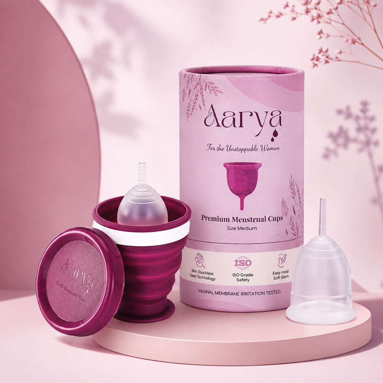 Aarya Cup & Sterilizer Set