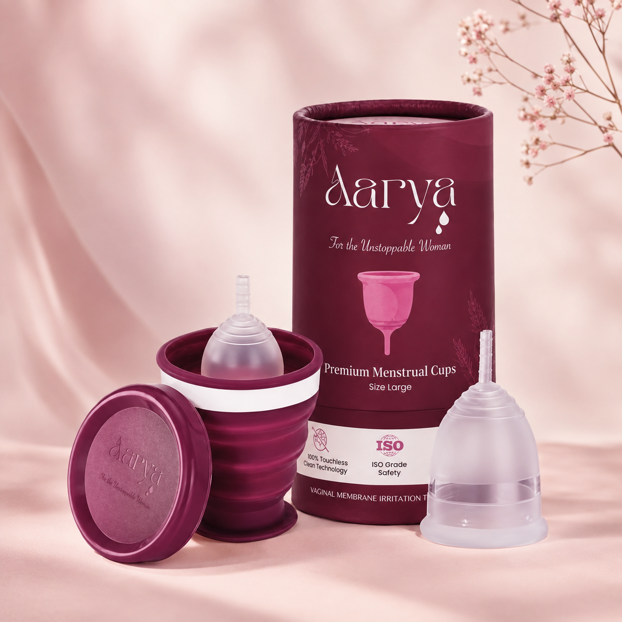 Aarya Cup & Sterilizer Set