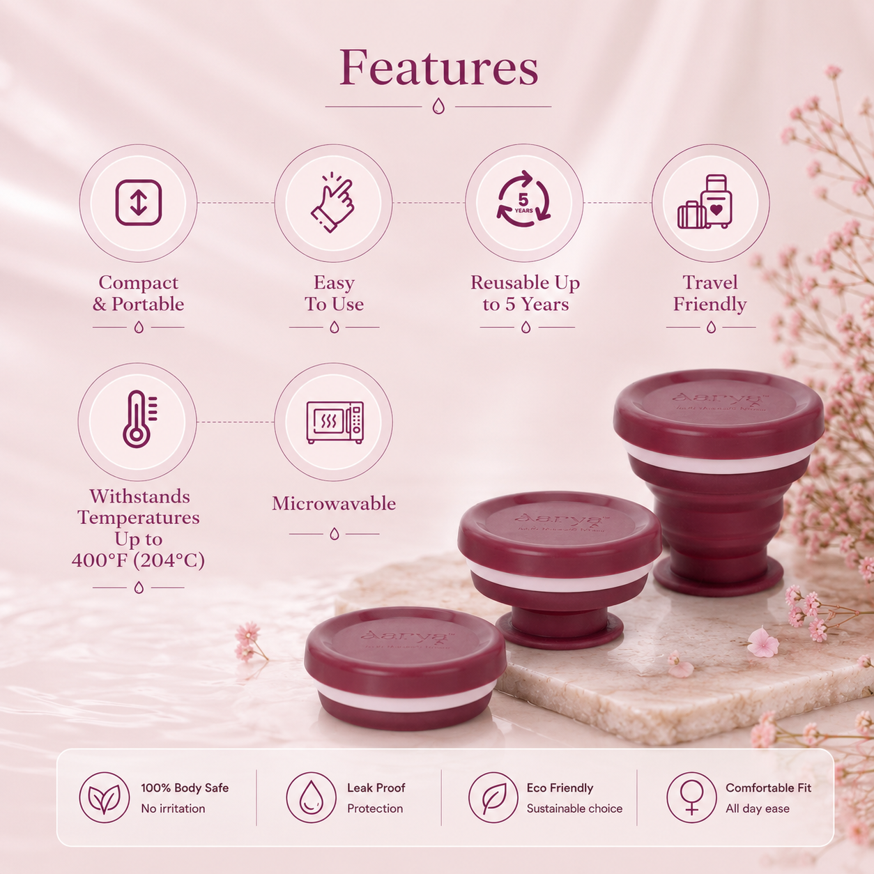 Menstrual Cup Sterilizer Container
