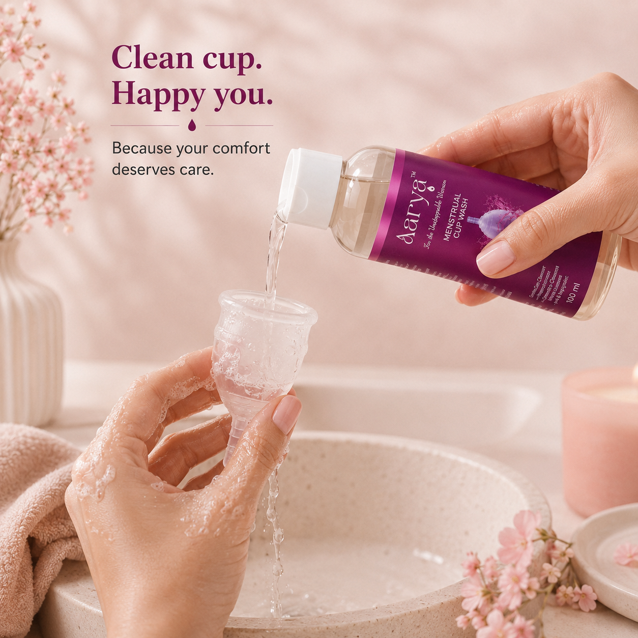 Menstrual Cup + Cup Wash