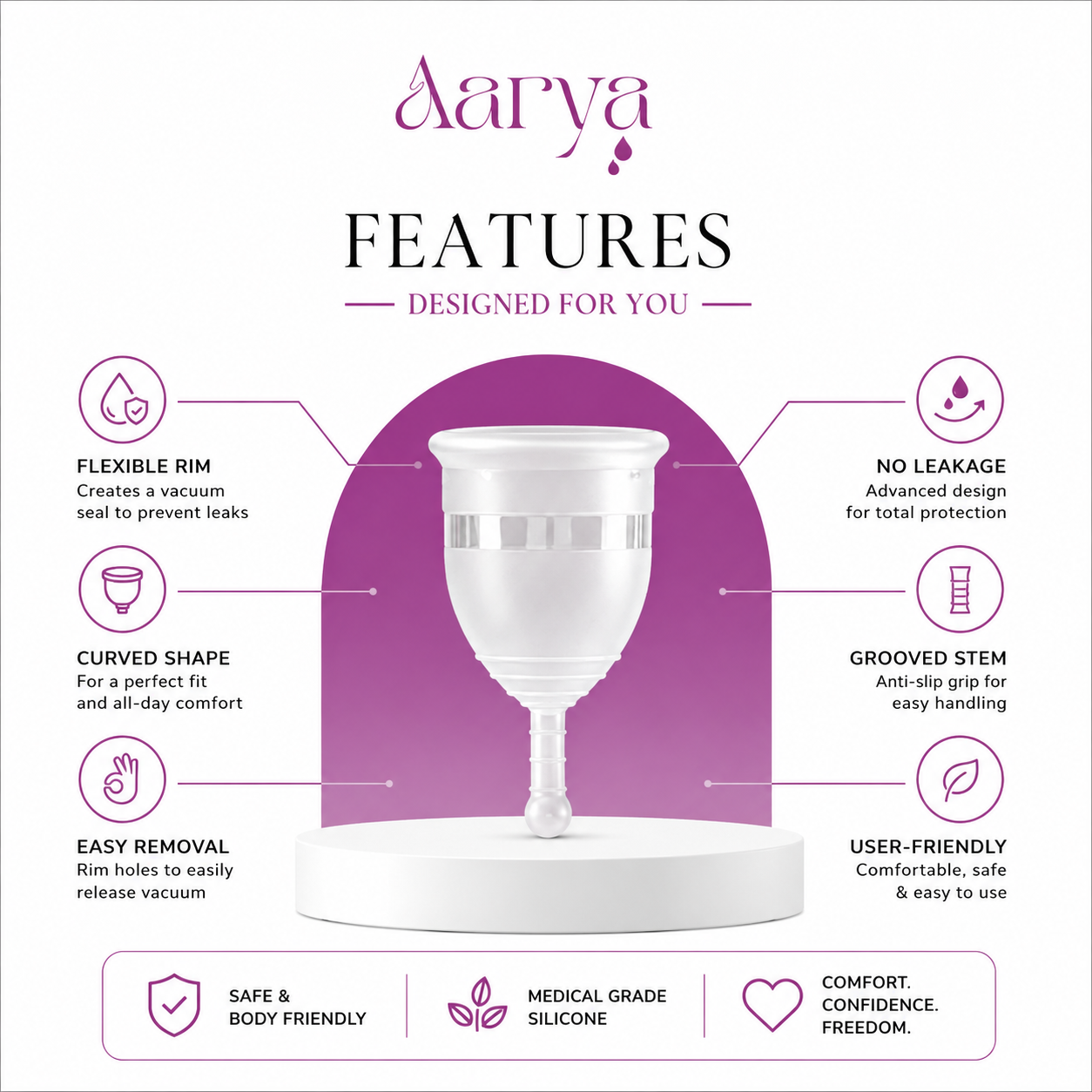 Menstrual Cup Sterilizer Container